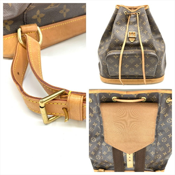 LOUIS VUITTON Brown Monogram Canvas Backpack - Picture 9 of 9